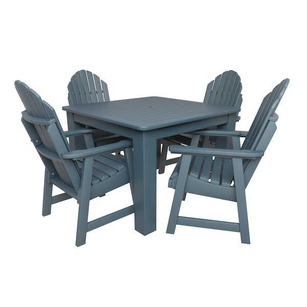 Highwood Usa Hamilton 5pc Square Outdoor Patio Furniture Dining Set AD-DNA44-NBE - main